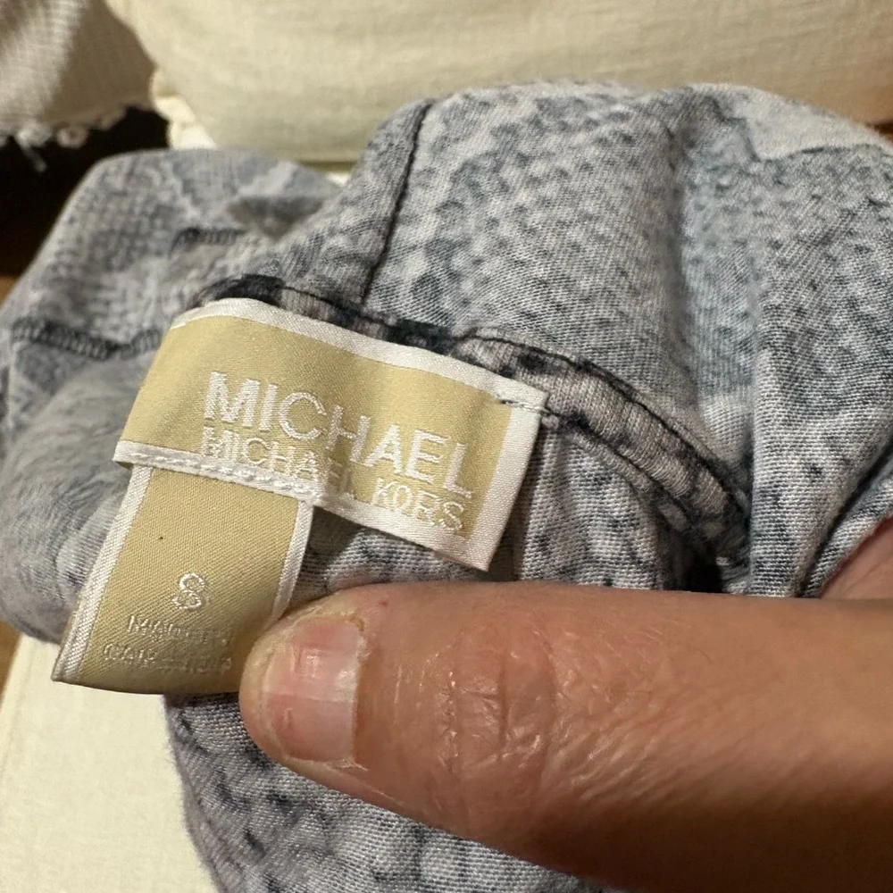 Michael Kors Black and Gray Snake Print Mini Dress - Picture 7 of 7